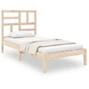 Image de vidaXL Lit en bois massif 90x190 cm