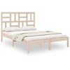 Image de vidaXL Lit en bois massif 120x190 cm