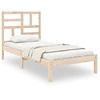 Image de vidaXL Lit en bois massif 90x200 cm