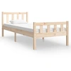Image de vidaXL Lit en bois massif 90x190 cm