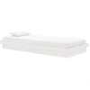 Image de vidaXL Lit en bois massif blanc 90x200 cm