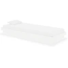 Image de vidaXL Lit en bois massif sans matelas blanc