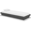 Image de vidaXL Lit en bois massif sans matelas Gris
