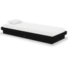 Image de vidaXL Lit en bois massif sans matelas noir