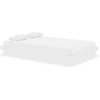 Image de vidaXL Lit en bois massif blanc 120x190 cm