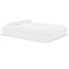 Image de vidaXL Lit en bois massif blanc 135x190 cm