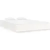 Image de vidaXL Lit en bois massif blanc 120x200 cm