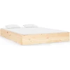 Image de vidaXL Lit en bois massif 120x190 cm