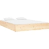 Image de vidaXL Lit en bois massif 140x190 cm
