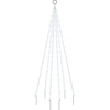 Image de Sapin de Noël à LED pour mât de drapeau Blanc froid 108 LED 180 cm