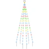 Image de Sapin de Noël LED pour mât de drapeau Multicolore 108 LED 180 cm