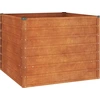 Image de vidaXL Lit surélevé rouillé 100x100x77 cm acier corten