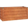 Image de vidaXL Lit surélevé rouillé 100x40x45 cm acier corten
