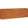 Image de vidaXL Lit surélevé rouillé 240x40x77 cm acier corten