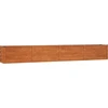 Image de vidaXL Lit surélevé Rouillé 320x40x45 cm acier corten
