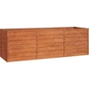 Image de vidaXL Lit surélevé rouillé 240x80x77 cm acier corten