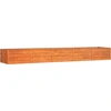 Image de vidaXL Lit surélevé Rouillé 400x80x45 cm acier corten