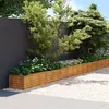 Image de vidaXL Lit surélevé 960x50x36 cm acier corten