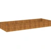Image de vidaXL Lit surélevé 291x100x36 cm acier corten