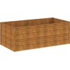 Image de Jardinier surélevé vidaXL 196 x 100 x 69 cm en acier Corten