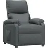 Image de vidaXL Fauteuil relax gris foncé Tissu