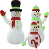 Image de vidaXL Famille de bonhommes de neige gonflables avec LED 360 cm