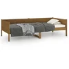 Image de vidaXL Lit de jour pin massif brun miel 90x190 cm