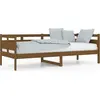 Image de vidaXL Lit de jour pin massif brun miel 80x200 cm