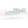 Image de vidaXL Lit de jour blanc pin massif 90x190 cm