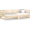 Image de vidaXL Lit de jour extensible pin massif 2x(80x200) cm