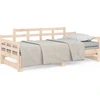 Image de vidaXL Lit de jour extensible pin massif 2x(80x200) cm
