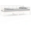Image de vidaXL Lit de jour blanc pin massif 90x190 cm