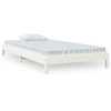 Image de vidaXL Lit empilable blanc 90x190 cm pin massif