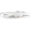 Image de vidaXL Lit de jour extensible Blanc 2x(90x200) cm Pin massif