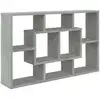 Image de vidaXL Étagère murale gris béton 85x16x52,5 cm Bois composite