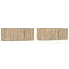 Image de vidaXL Armoires TV 2 pcs. chêne Sonoma 80x30x30 cm Matériau bois
