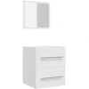 Image de vidaXL Armoire de salle de bain avec miroir blanc 41x38,5x48 cm