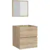 Image de vidaXL Armoire de salle de bain avec miroir Chêne Sonoma Matériau dérivé du bois
