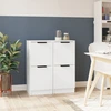 Image de vidaXL Sideboards 2 pcs. Blanc 30x30x70 cm Bois composite