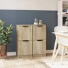 Image de vidaXL Sideboards 2 pcs. chêne Sonoma 30x30x70 cm bois composite