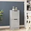 Image de vidaXL Sideboard gris béton 30x30x70 cm Bois composite