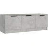 Image de vidaXL Armoire TV gris béton 102x35x36,5 cm Bois composite
