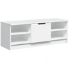 Image de vidaXL Armoire TV blanche 102x35,5x36,5 cm Bois composite