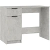 Image de vidaXL Bureau gris béton 100x50x75 cm Bois composite