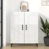 Image de vidaXL Sideboard blanc brillant 69,5x34x90 cm Bois composite