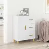 Image de vidaXL Sideboard Blanc 69,5x34x90 cm Bois composite