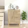 Image de vidaXL Sideboard chêne Sonoma 69,5x34x90 cm Matériau dérivé du bois
