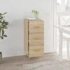 Image de vidaXL Sideboard Chêne Sonoma 34,5x34x90 cm Matériau dérivé du bois