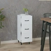 Image de vidaXL Sideboard Blanc 34,5x34x90 cm Bois composite