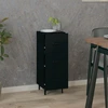 Image de vidaXL Sideboard Noir 34,5x34x90 cm Bois composite